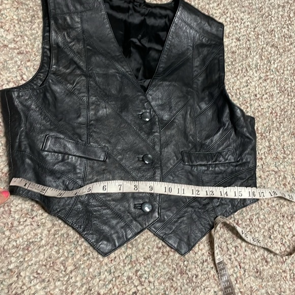 Vintage leather vest - Picture 6 of 8